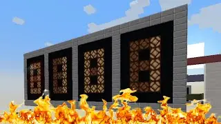 4 bits memory - Minecraft Redstone (add, substract, reset)