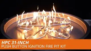 HPC 31-inch Push Button Ignition Fire Pit Kit