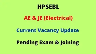 HPSEBL || AE & JE (Electrical) Current Vacancy Update (April 2023) || Let's Study.