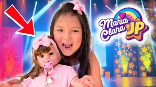 ARRUMANDO MINHA BONECA BEB&Ecirc; REBORN PARA O SHOW DE MARIA CLARA E JP! 🎤✨