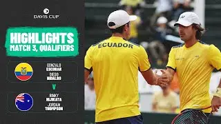 Hidalgo/ Escobar v Thompson/ Hijikata | Ecuador v Australia | 2026 Davis Cup Qualifiers Highlights
