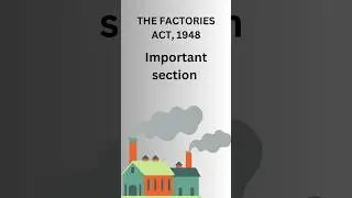 The Factories Act 1948 #lawexam #labourlaw #motivation #cetexam