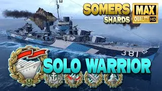 Разрушитель Somers: SOLO WARRIOR на карте Shards - World of Warships