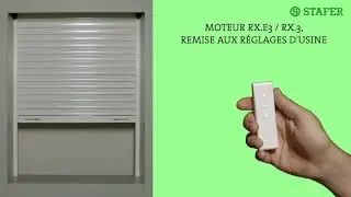 Remise aux réglages d'usine d'un moteur Stafer RX.3 / RX.E3