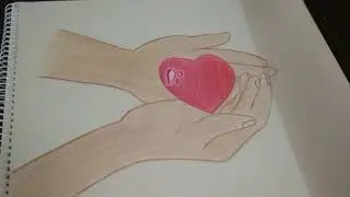 world heart day special drawing in Tamil / Sammu's Diary.
