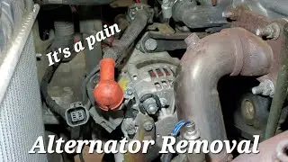 How to - 1999 Nissan Sentra 1.6 Alternator Removal