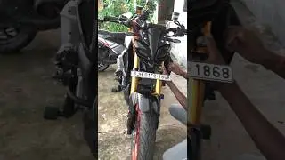 fixing fog light in Mt 15 #bike #modification #foglights #hjg #mt15