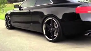 Audi A5 on 20 Invictus-Z Black vs. Machined Finishes Lexani Wheels