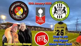 We Meet Robbie Savage! Ebbsfleet v Forest Green Rovers FA Trophy Fan Vlog