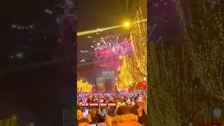 Champs &Eacute;lys&eacute;es New Year 2025 Celebration 🎉 | Paris Street Party ☄️#paris #foryou #viral #travel