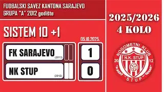 05.10.2025. FK Sarajevo 1:0 NK Stup