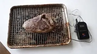 Reverse Sear: 60 Day Dry Aged NY Strip Steak from Pat LaFrieda Finished on my Kalamazoo Grill