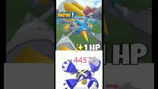 1HP ✨Shiny mega Metagross destroy grunt badly in Pokemon Go