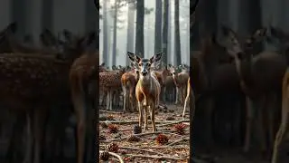 Morning Mist in Pine Forest 🌲 #wildlifephotography #nature #photography #adventure #viralvideos