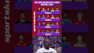 Mission Impossible : 300 Runs needed in 20 Overs🏏 Select your Team 🤔 #cricket #t20worldcup2026