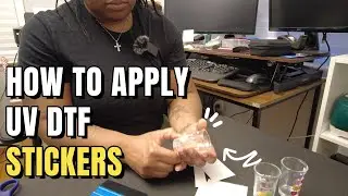 How to apply UV DTF Stickers to shot glasses | Using UVDTF  #UVDTF #howto #stickers #diy