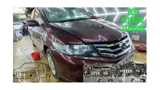 Process of deep interior cleaning of Honda City |FALCON DETAILS|