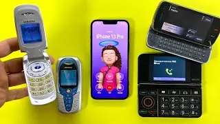 Incoming Call old phone Samsung A800, Siemens C65,Nokia N97 & Fold V899 | Outgoing Call iPhone 13Pro