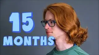 15 months Hair Growth Timelapse  | The Redhead | Picture every day #shorts