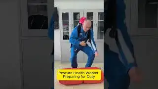 Heroic Health Worker Preps for Duty #HealthHero 🦸&zwj;♂️#RescueReady 🚑#MedicalMagic 💉#HeroAtWork 🏥