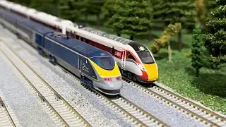 Kato Eurostar & Class 800 running session (with music)