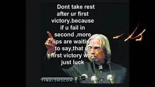 Dr. A. P. J. Abdul kalam words, motivational song with success story of dr. A. P. J. Kalam