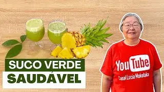 SUCO  VERDE DE ORA PRO NÓBIS E MAIS VERDURAS ORGÂNICAS DA MINHA HORTA!