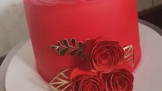 GANACHE CAKE TODO VERMELHO 😍 | RESOLVI RETIRAR TODO O PÓ PRA DECORAÇÃO 🤦‍♀️ | ATELIÊ DOCE - LIDIANE