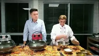 Wok Grill Ao Vivo - Costelinha Suína  e Torta de maçã