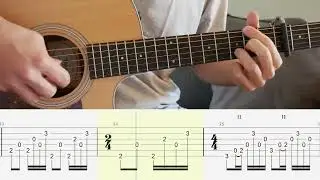 Funeral - Phoebe Bridgers - Guitar Tutorial + TABS on screen
