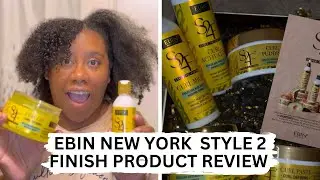 EBIN New York Style 2 Finish Product Line Review/ Product Application #curlyhair #curlyhaircommunity