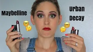 Urban Decay or Maybelline? || Metallic Lipstick Comparison