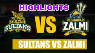 Highlights- Multan Sultan Vs Peshawar Zalmi - HBL PSL 2019 - 19th match