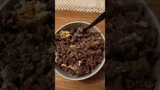my favourite carnivore meal eggs , mince, brone broth and Salt #carnivore #meateater #carnivoreclub