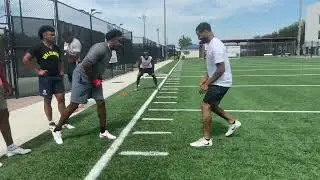 Press Man Drills with Darius Slay | Philadelphia Eagles