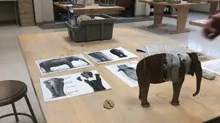 Building Up the Armature with Newspaper