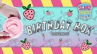 BUTTER MARSHMALLOW SLIME & GLITTER SLIME- UNBOXING BIRTHDAY SLIME BOX