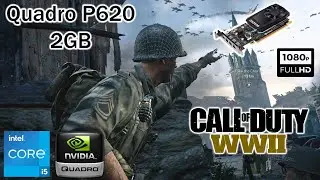Quadro P620 2GB Gaming Test | i5 4590 | 16gb ram | Call of Duty WW2 Gameplay 1080p