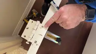 Removing painted over door hinges in older homes