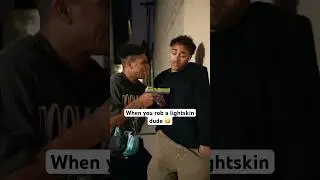 When you rob a lightskin dude‼️🤣 #comedyshorts #sketchcomedy #snl #lightskin