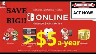 How to get Nintendo Switch Online Membership for $4 for a year and why you need to act NOW! save on