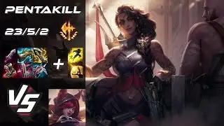BOTTOM Samira vs Xayah [PENTAKILL] - EU Challenger Patch 14.20