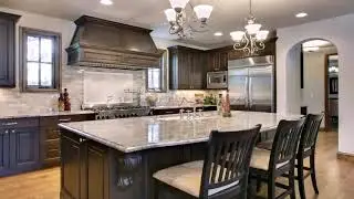 White Kitchen Cabinets With Fantasy Brown Granite