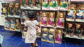AJ first visit to the Disney Shore|Shopping in a Toy Store|Let's Go Shopping Song!!