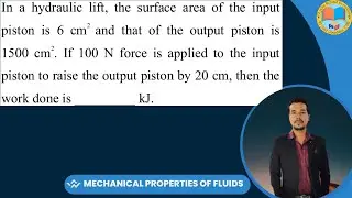 In a hydraulic lift, the surface area of the input piston is 6 cm&sup2; and that of the output piston is