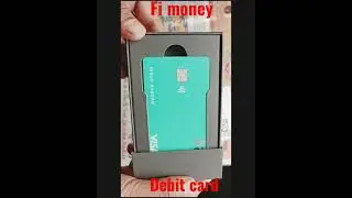 Fi money VISA debit card Unboxing .. classic looks 😮@trakintech@technical guruji