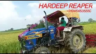 Rice cutting machine / tractor mounted / Hardeep agro industries / +919464535550