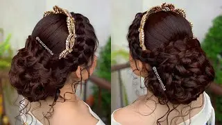Hermoso peinado recogido alto elegante para graduaci&oacute;n, bodas 15 a&ntilde;os comuni&oacute;n o fiesta ✨