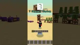 7 Segment Display #minecraft #minecraftshorts #minecraftbuilding #electronic #shorts