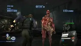resident evil 6 mercenaries no mercy duo leon and agent rooftop mission